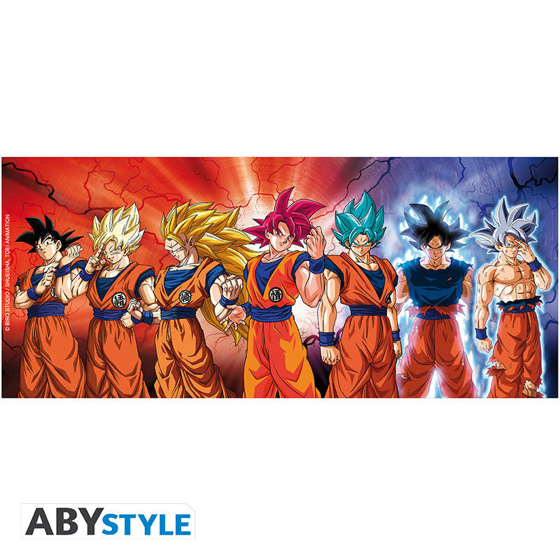 ABYMUG997 - DRAGON BALL SUPER - TAZZA 320ML - GOKU TRANSFORMATIONS