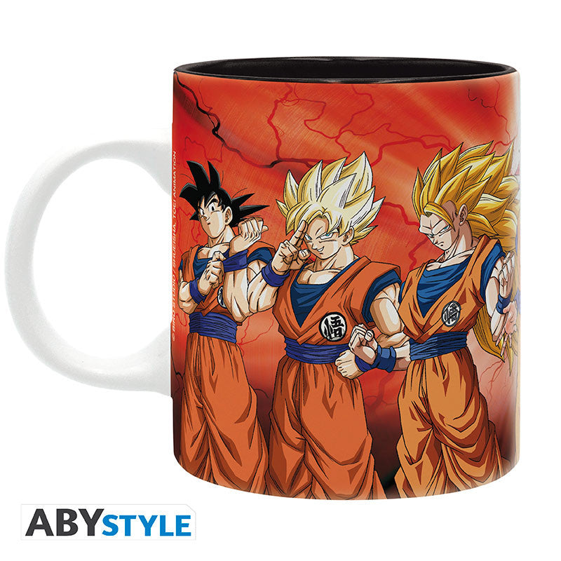 ABYMUG997 - DRAGON BALL SUPER - TAZZA 320ML - GOKU TRANSFORMATIONS