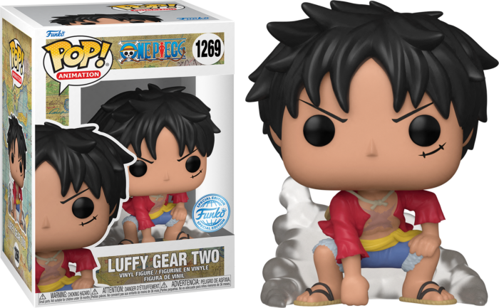 One Piece Funko POP! Vinyl Figure 1269 Luffy Gear Two 9 cm - SPECIAL EDITION