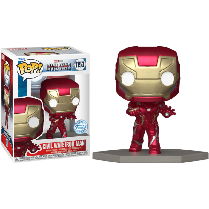 Marvel Civil War : Iron Man Funko POP! Marvel Vinyl Figure 1153 Iron Man 9 cm - SPECIAL EDITION