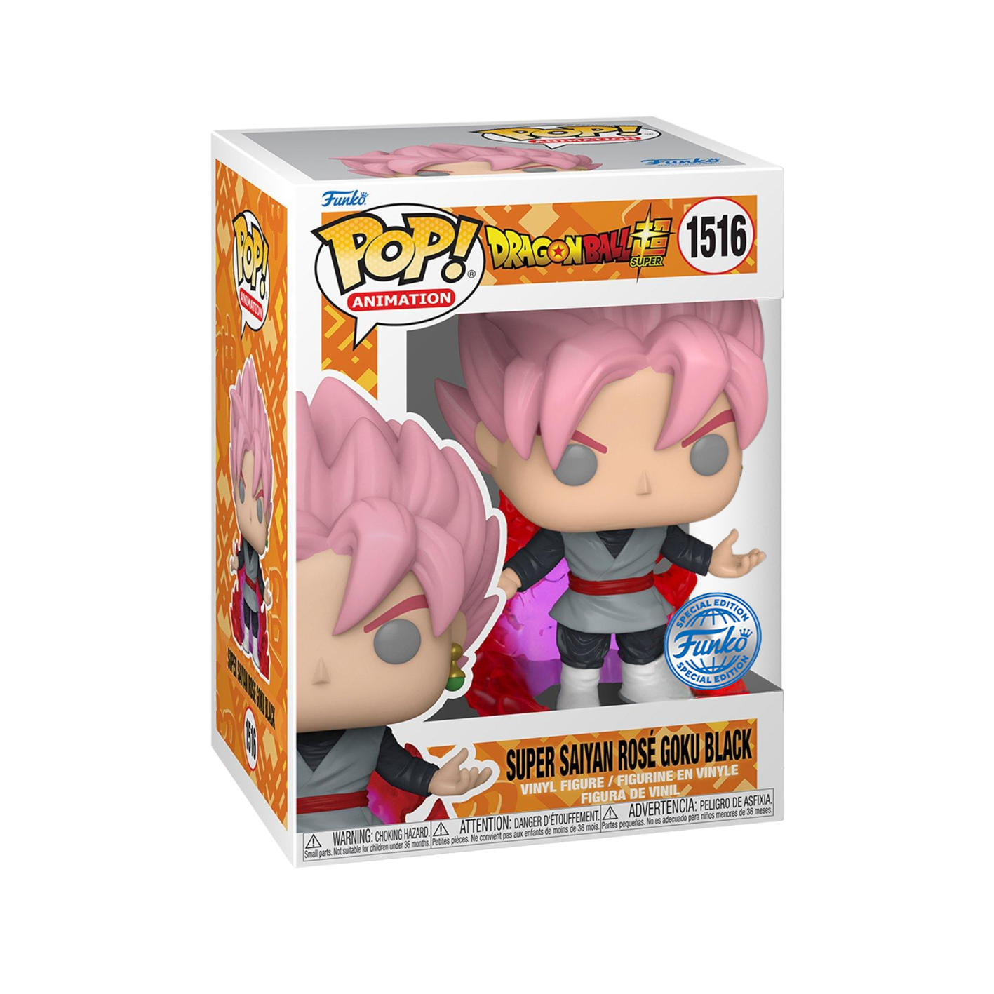 Dragon Ball Super FUNKO POP! Animation Vinyl Figure 1516 Super Saiyan Rosè Goku Black 9 cm - SPECIAL EDITION