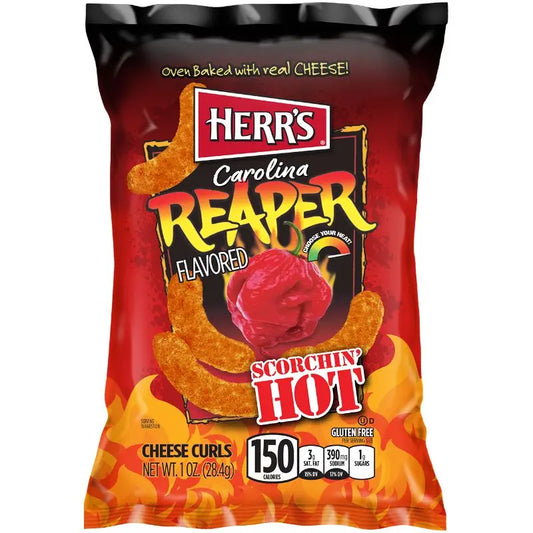 Herr’s Carolina Reaper Curls Patatine (28g)
