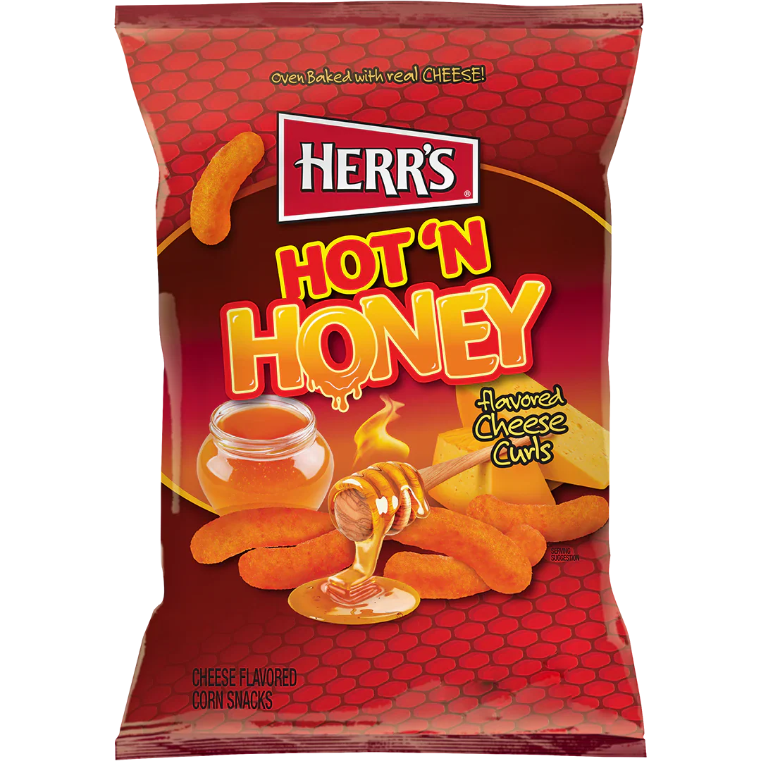 Herr's Honey Cheese Flavored Cheese Curls (28g)