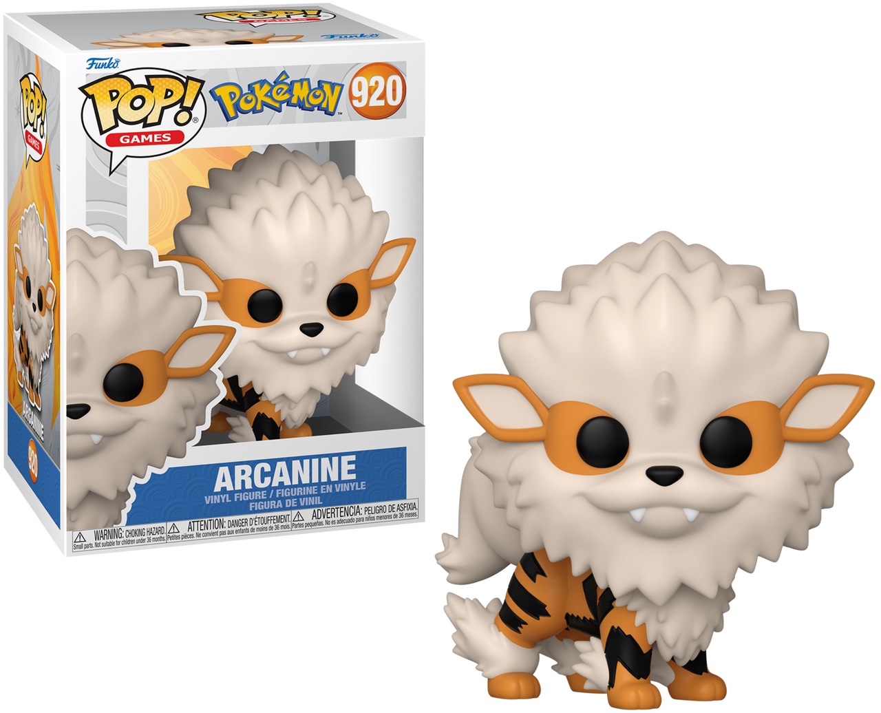 Pokemon Funko POP! Games Vinyl Figure 920 Arcanine 9 cm