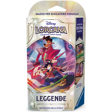 LORCANA - STARTER DECKS - MAZZO SMERALDO E RUBINO - LEGGENDE - Max Pippo e Powerline - ITA