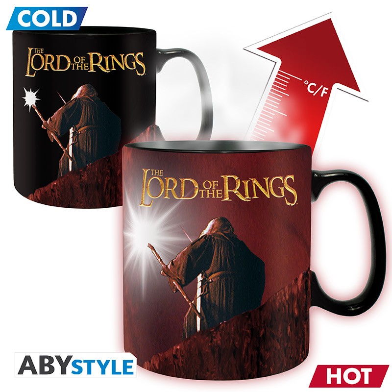 ABYMUG944 - LORD OF THE RINGS - TAZZA HEAT CHANGE 460ML - YOU SHALL NOT PASS