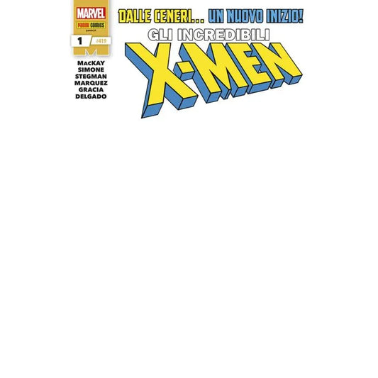 Gli incredibili X-MEN 1 / 419 Blank Variant
