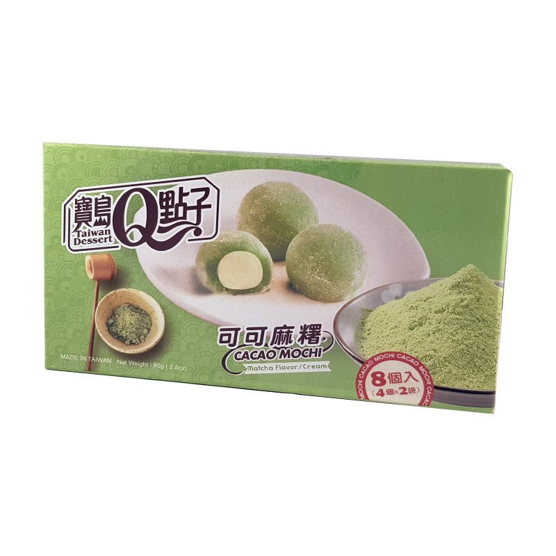 MOCHI DOLCETTI DI RISO CACAO MINI MOCHI - CIOCCOLATO AL LATTE E TE' VERDE (8 PEZZI)