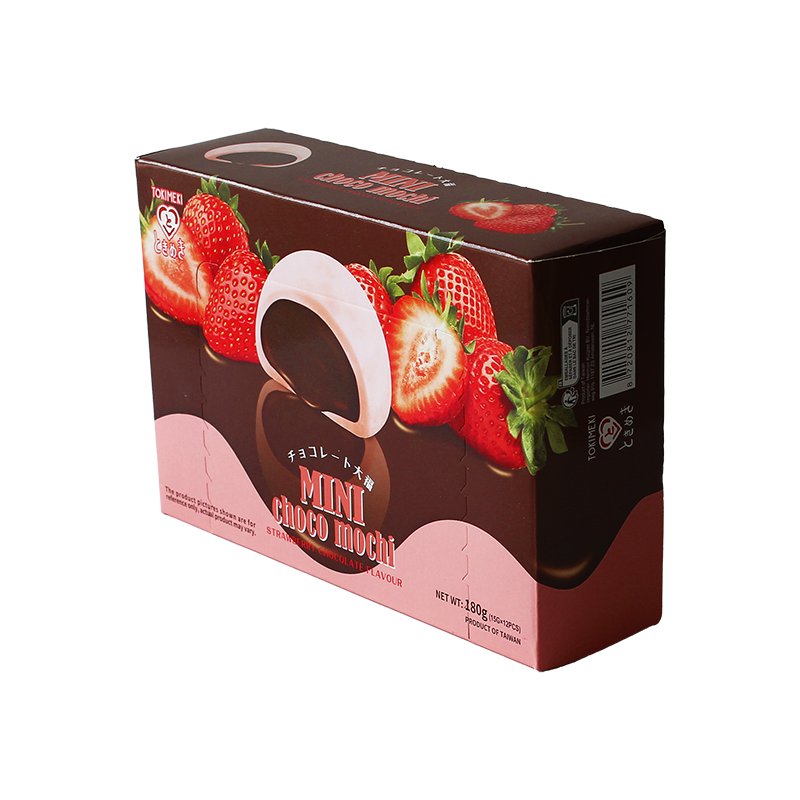 MOCHI DOLCETTI DI RISO GIAPPONESI MINI CHOCO STRAWBERRY - CIOCCOLATO E FRAGOLA 180gr