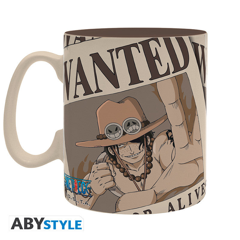 ABYMUGA455 - ONE PIECE Mug Ace Wanted Big size