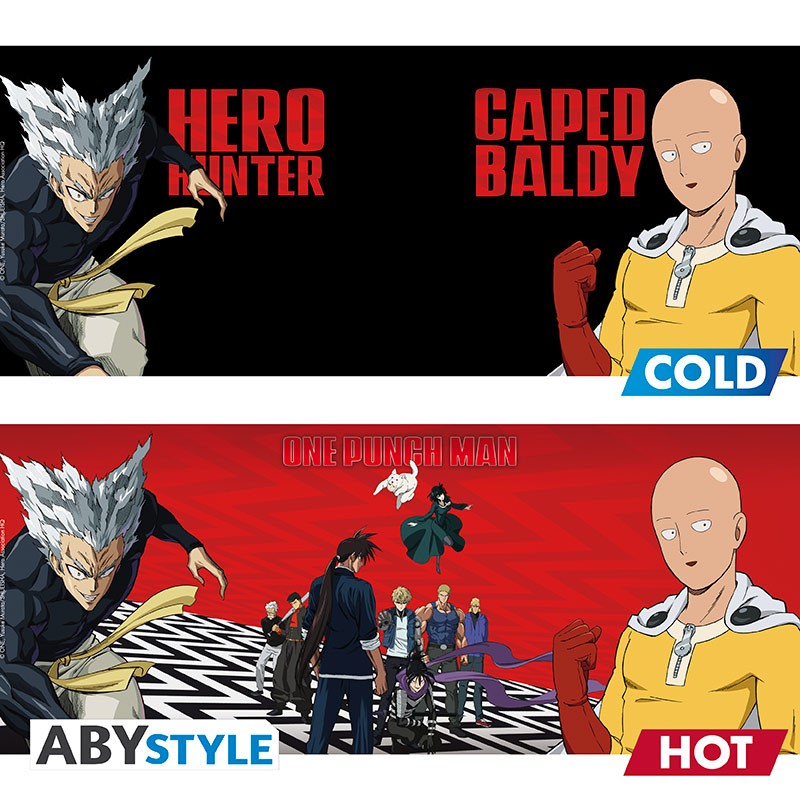 ABYMUGA044 - ONE PUNCH MAN Mug Heat Change Saitama & Garou