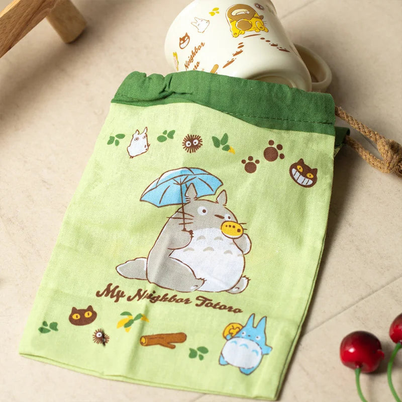 String pouch Totoro & Catbus - My Neighbor Totoro
