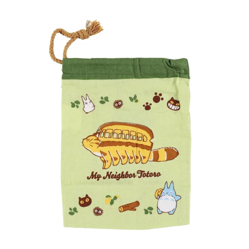 String pouch Totoro & Catbus - My Neighbor Totoro