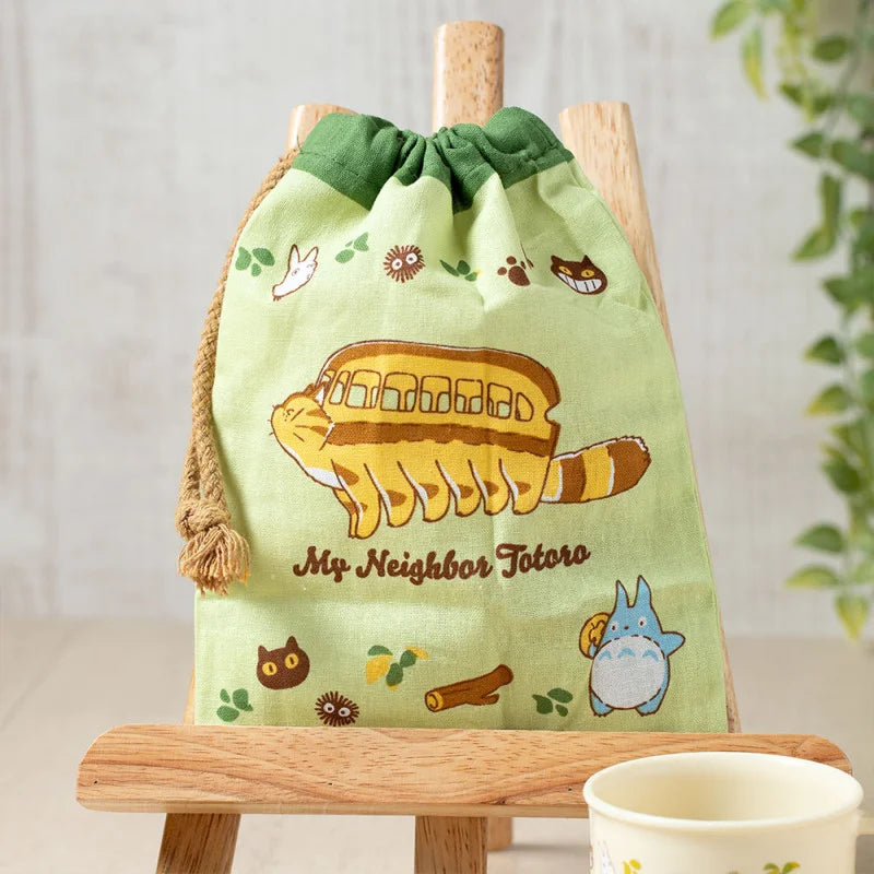 String pouch Totoro & Catbus - My Neighbor Totoro