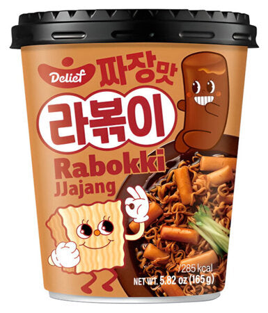 RABOKKI RAMEN + TTEOKBOKKI JJAJANG - CON SALSA COREANA DI FAGIOLI NERI