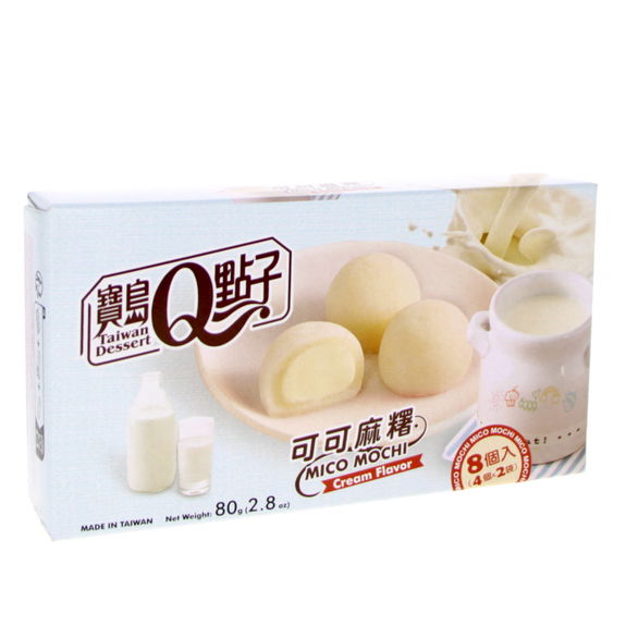 MOCHI DOLCETTI DI RISO CACAO MINI MOCHI - CIOCCOLATO BIANCO (8 PEZZI)