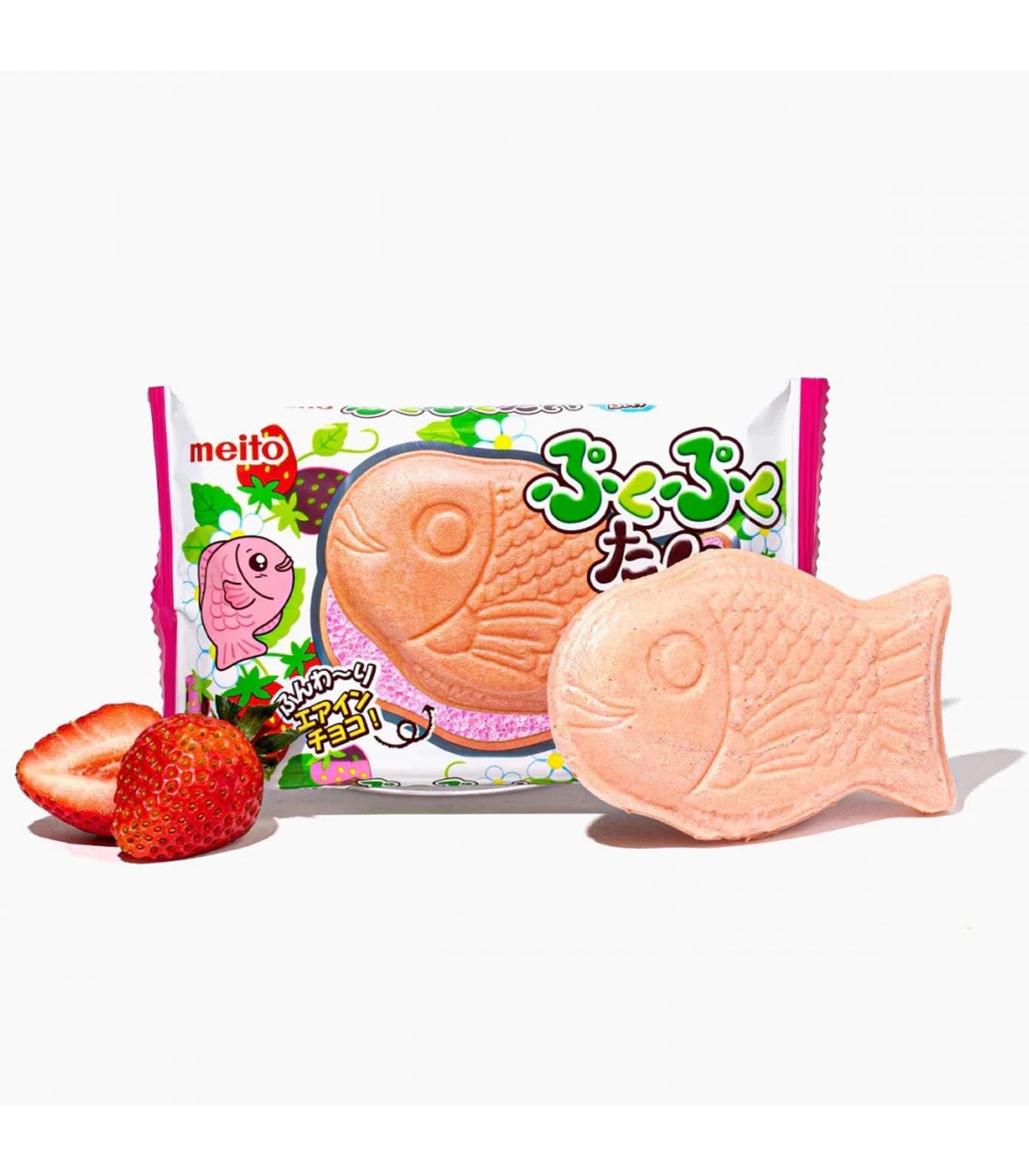 TAIYAKI - BISCOTTO A FORMA DI PESCE RIPIENO ALLA FRAGOLA