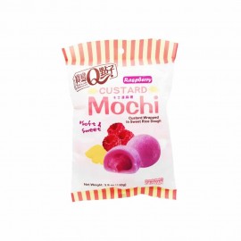 MOCHI DOLCETTI DI RISO CUSTARD (CREMA PASTICCIERA) E LAMPONE
