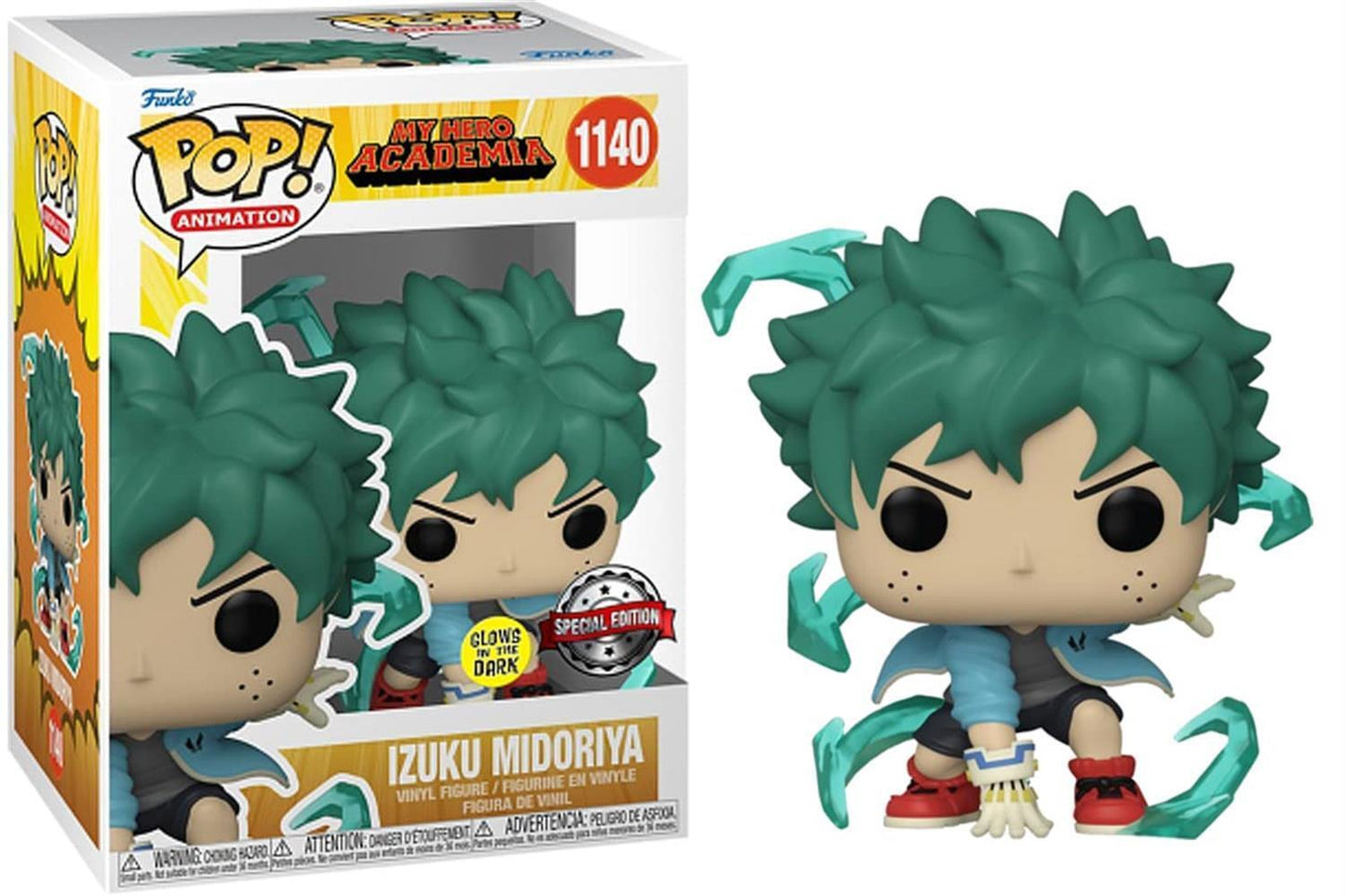 My Hero Academia Funko POP! Animation Vinyl Figure 1140 Izuku Midoriya 9 cm - SPECIAL EDITION - GLOW IN THE DARK