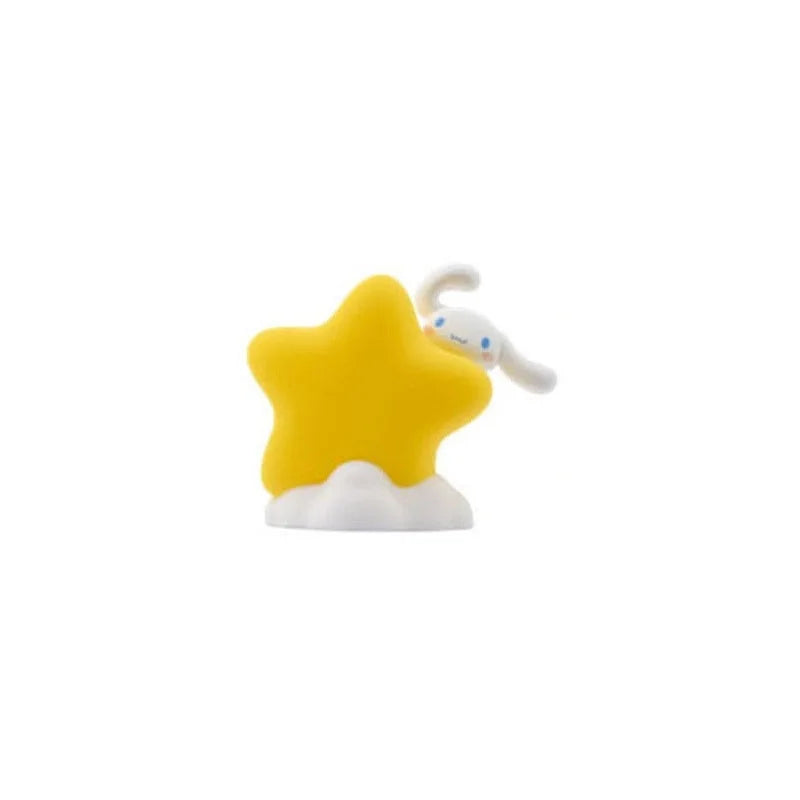 Sanrio Cinnamoroll Bedside Lucina Stella Light Star Light Series Mini Figures Hello Kitty and Friends 8 cm
