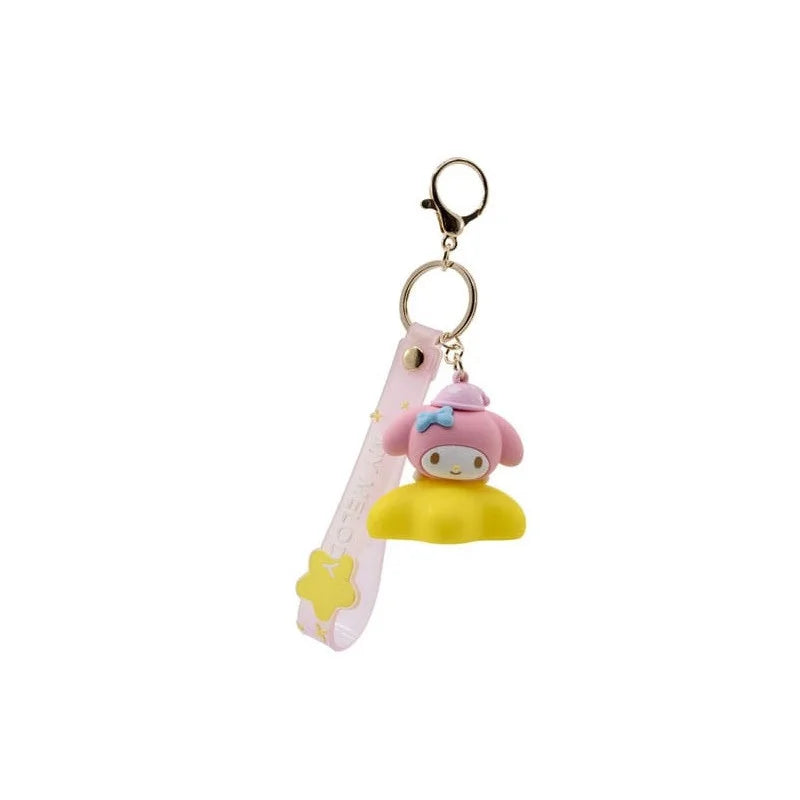 Sanrio Light-Up Star Series Portachiavi Lucina Keychain with Hand Strap Hello Kitty and Friends - MY MELODY
