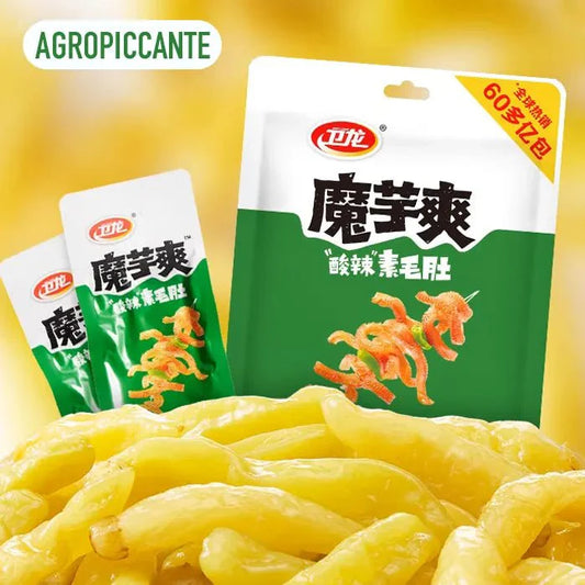Latiao weilong VERDE pocket - hot and sour - agropiccante