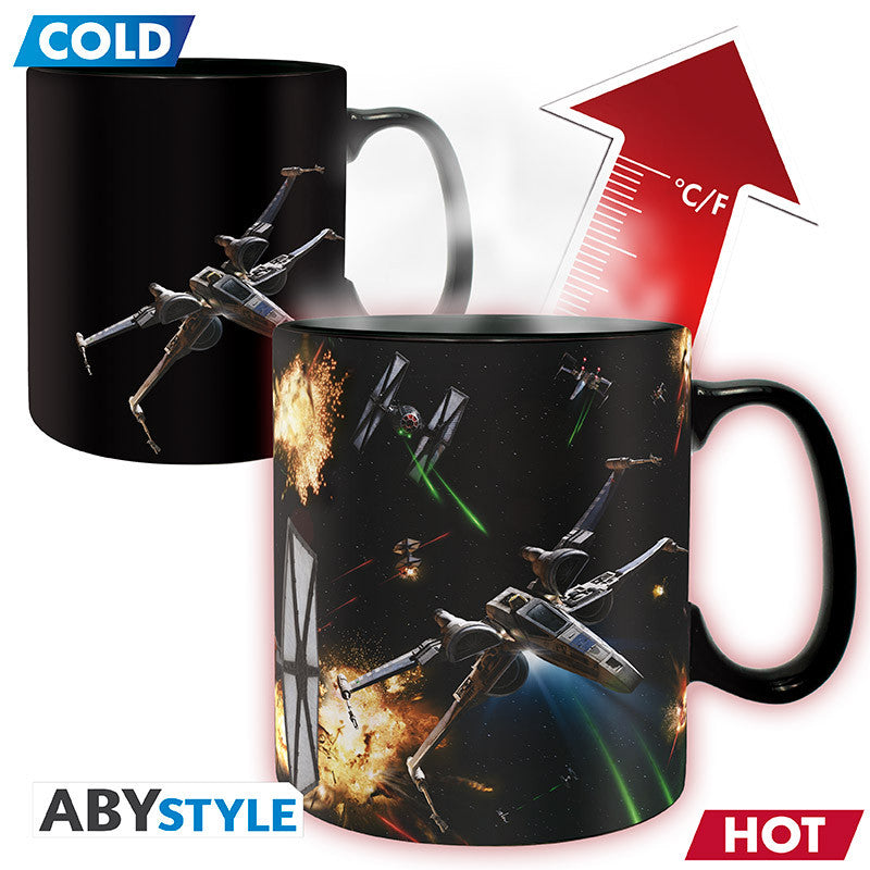 ABYMUGA548 - Tazza STAR WARS Heat Change Cambiacolore 460 ml Battaglia Spaziale