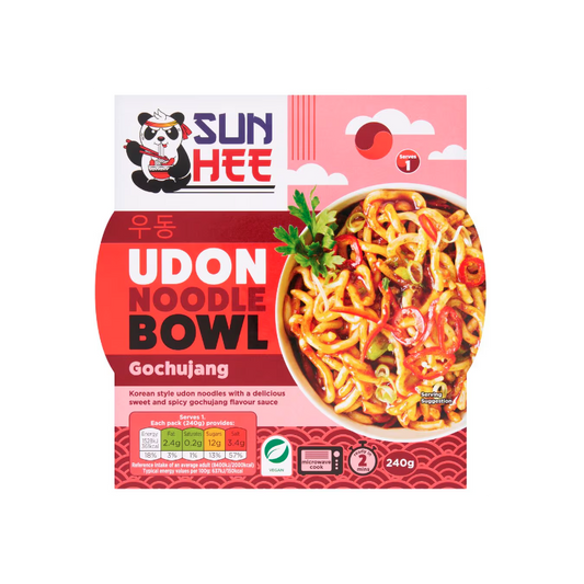 Sun Hee Udon Noodle Bowl 240g Korean Gochujang Udon Noodle Bowl