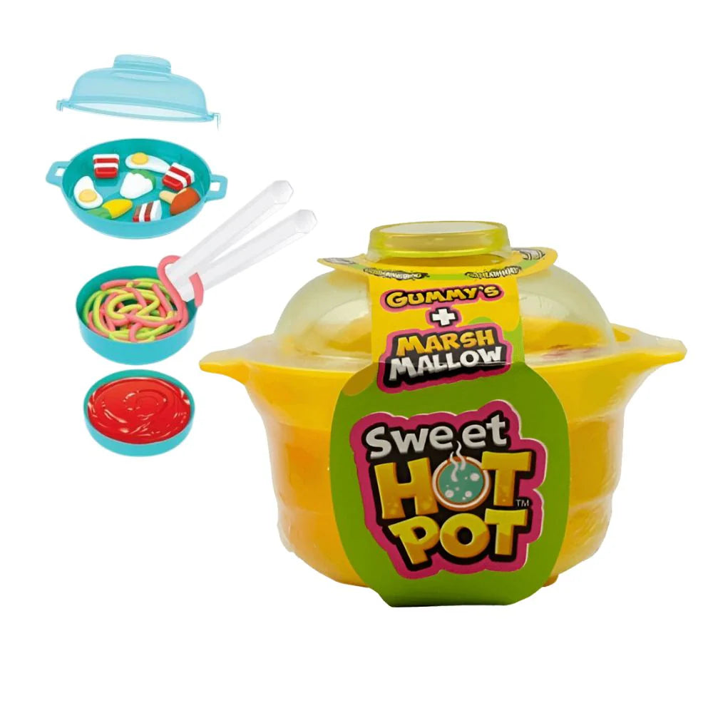 Johny Bee Sweet Hot Pot, caramelle al gusto di frutta con gelatina da 48g
