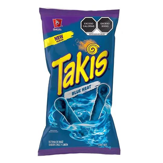 Takis Blue Heat, riccioli di tortillas al peperoncino piccante da 70g