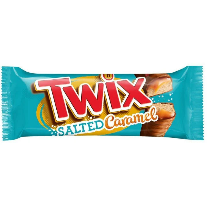 Twix Salted Caramel, barretta al cioccolato ripiene di caramello salato da 46g