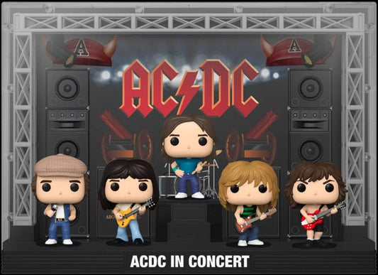 AC/DC Funko POP! Moments DLX Vinyl Figure 02 5-Pack AC/DC in Concert 9 cm