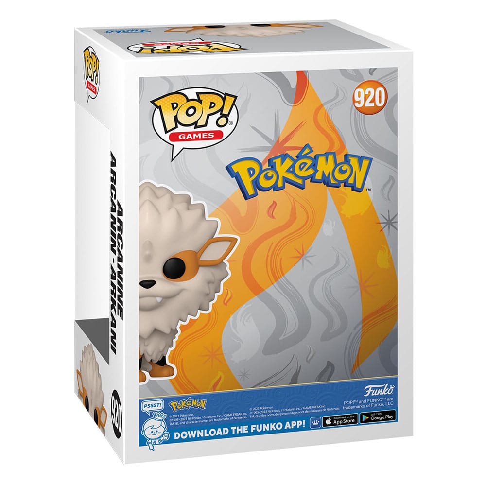 Pokemon Funko POP! Games Vinyl Figure 920 Arcanine (EMEA) 9 cm