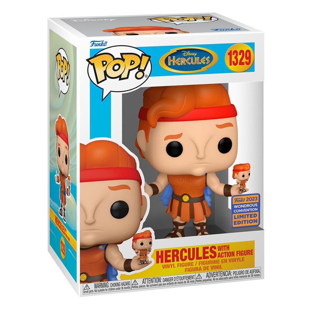 Hercules Funko POP! Disney Vinyl Figure 1329 Hercules with action figure 9 cm - LIMITED EDITION