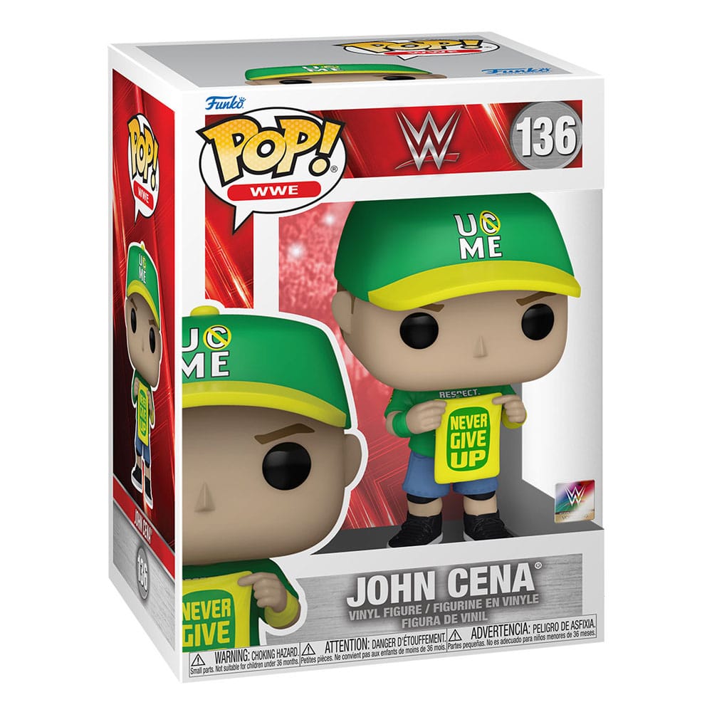 WWE Funko POP! Vinyl Figure 136 John Cena (Never Give Up) 9 cm