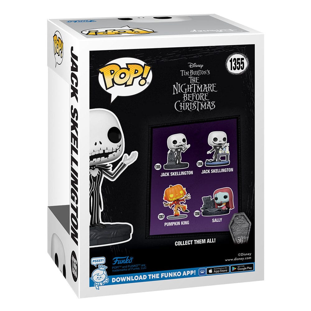 Nightmare before Christmas 30th Funko POP! Disney Vinyl Figure 1355 Jack w/Gravestone 9 cm