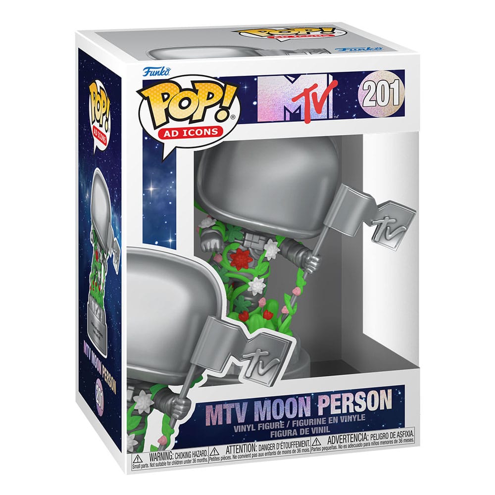 MTV 40th Funko POP! Ad Icons Vinyl Figure 201 Moon Person 9 cm