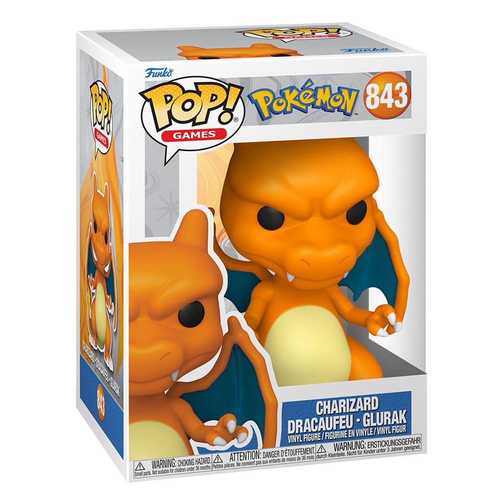 Pokemon Funko Pop! Games Vinyl 843 Charizard 9 cm
