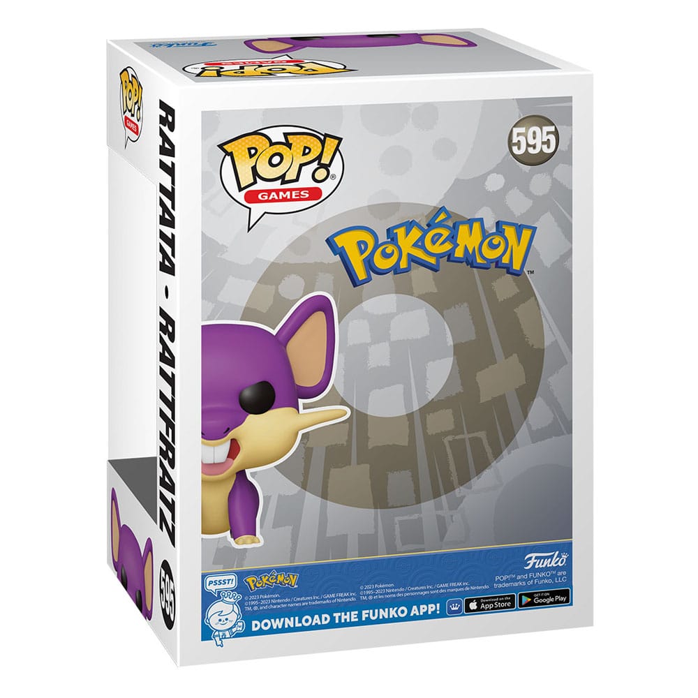 Pokemon Funko POP! Games Vinyl Figure 595 Rattata 9 cm