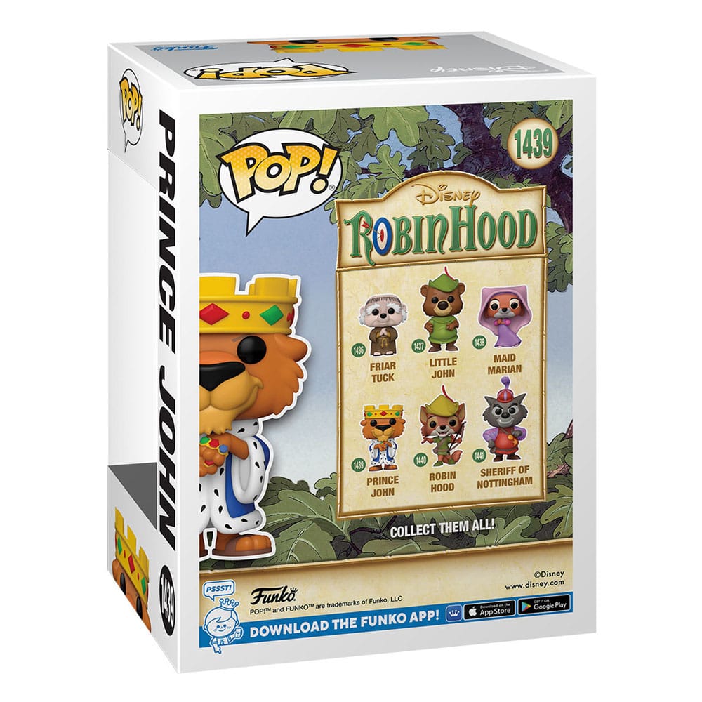 Robin Hood Funko POP! Disney Vinyl Figure 1439 Prince John Principe Giovanni 9 cm