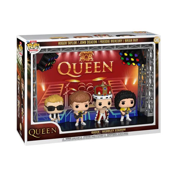 Queen Funko POP Moments Deluxe Vinyl Figures 06 4-Pack Wembley Stadium