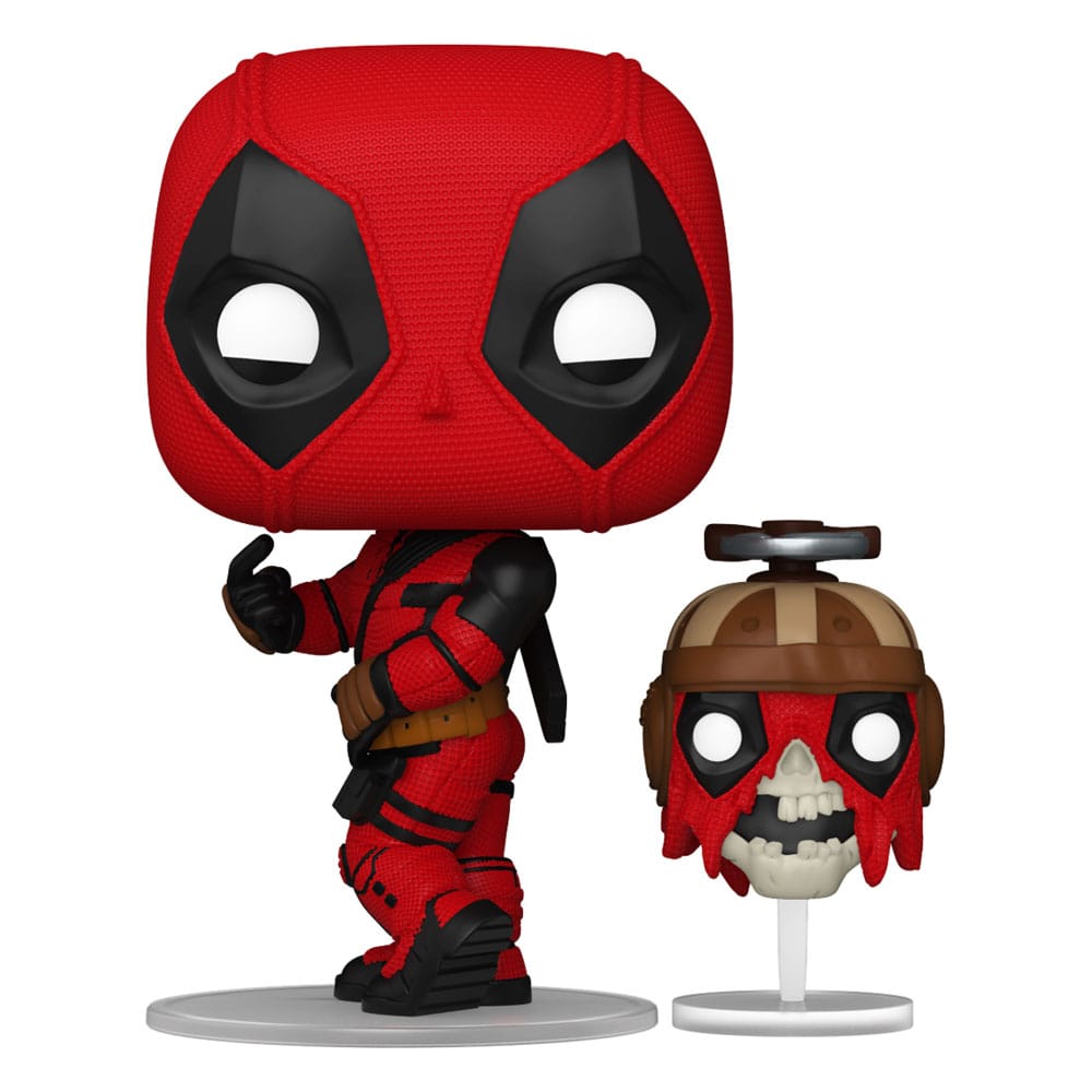 Deapool & Wolverine Funko POP! Vinyl Figure 1400 Deadpool With Headpool 9 cm