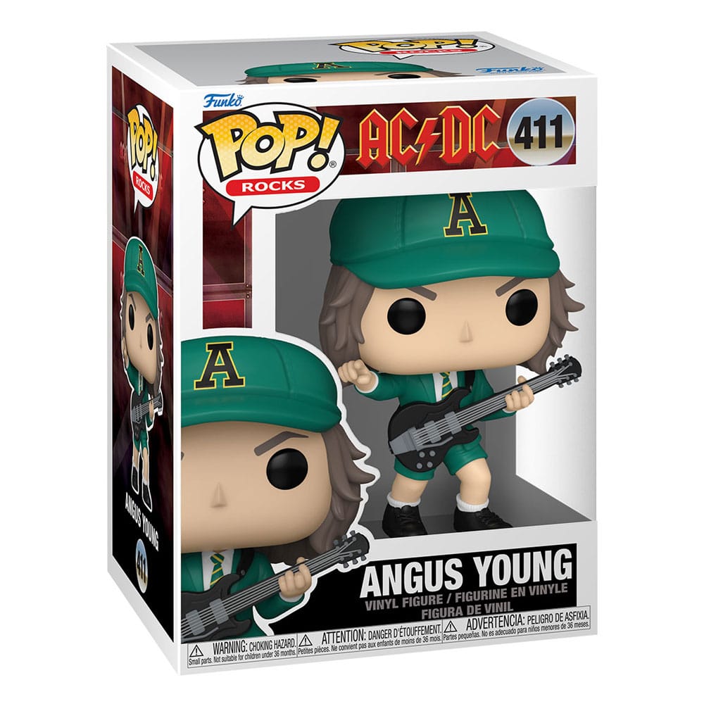 AC/DC Funko POP! Rocks Vinyl Figure 411 Angus Young (Green) 9 cm