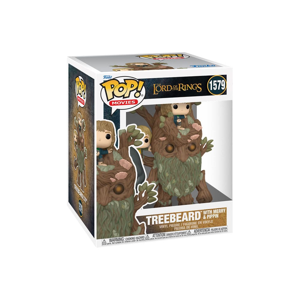 The Lord of the Rings Super Sized Funko POP! Animation Vinyl Figure Barbalbero con Pipino e Merry Treebeard w/Mary & Pip 15 cm