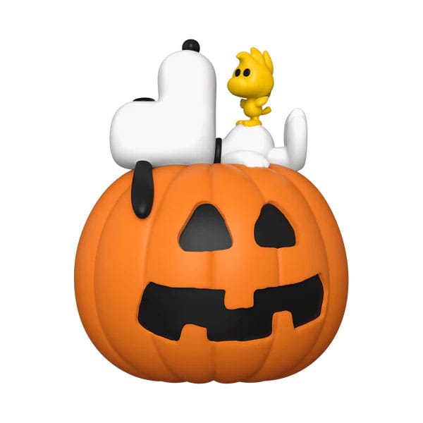 Peanuts Charlie Brown Funko POP! Deluxe Vinyl Figure Snoopy & Woodstock with Pumpkin 9 cm