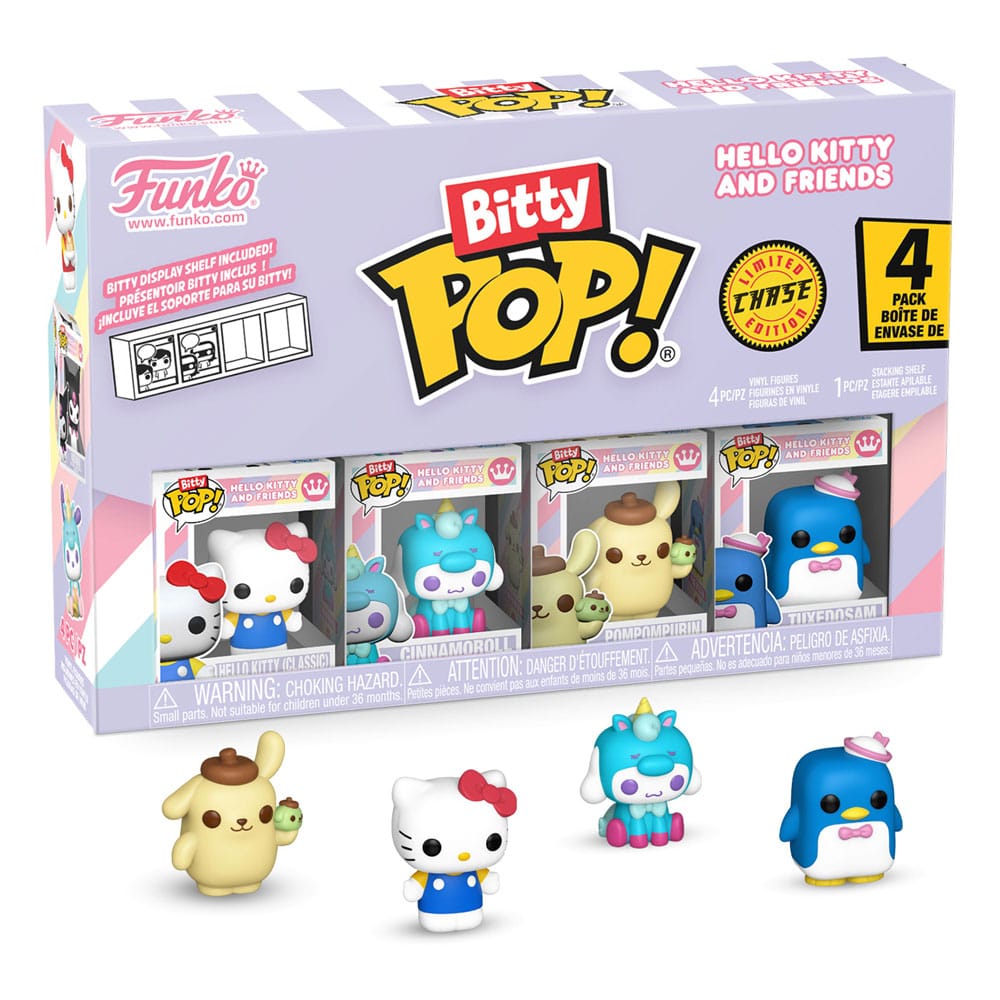 Hello Kitty and Friends Bitty POP! Vinyl Figure 4-Pack Series 1 - 2 cm