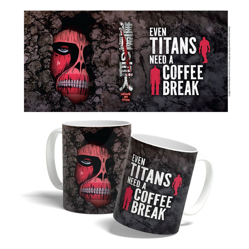 Attack on Titan L'Attacco dei Giganti Mug Tazza Titan Coffee Break Time 325 ml