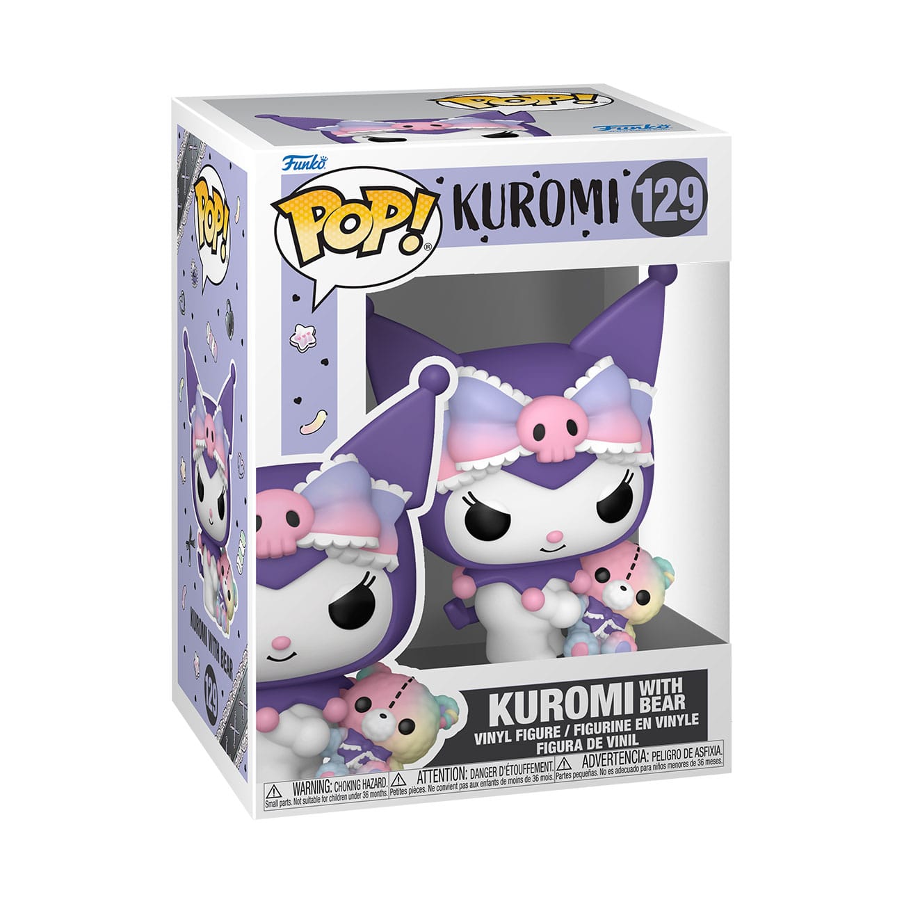 Sanrio FUNKO POP! & Buddy Animation Vinyl Figures 129 Kuromi w/ Bear 9 cm