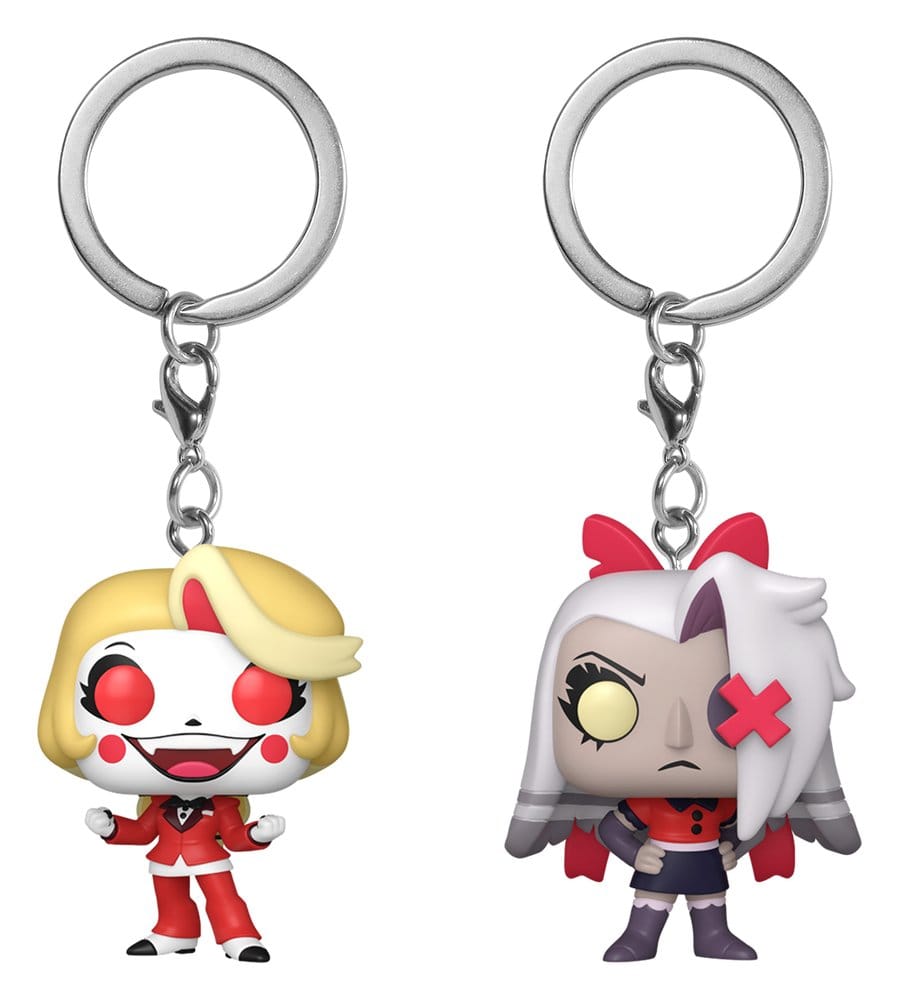 Hazbin Hotel Pocket FUNKO POP! Keychain 2-Pack Charlie & Vaggie 4 cm