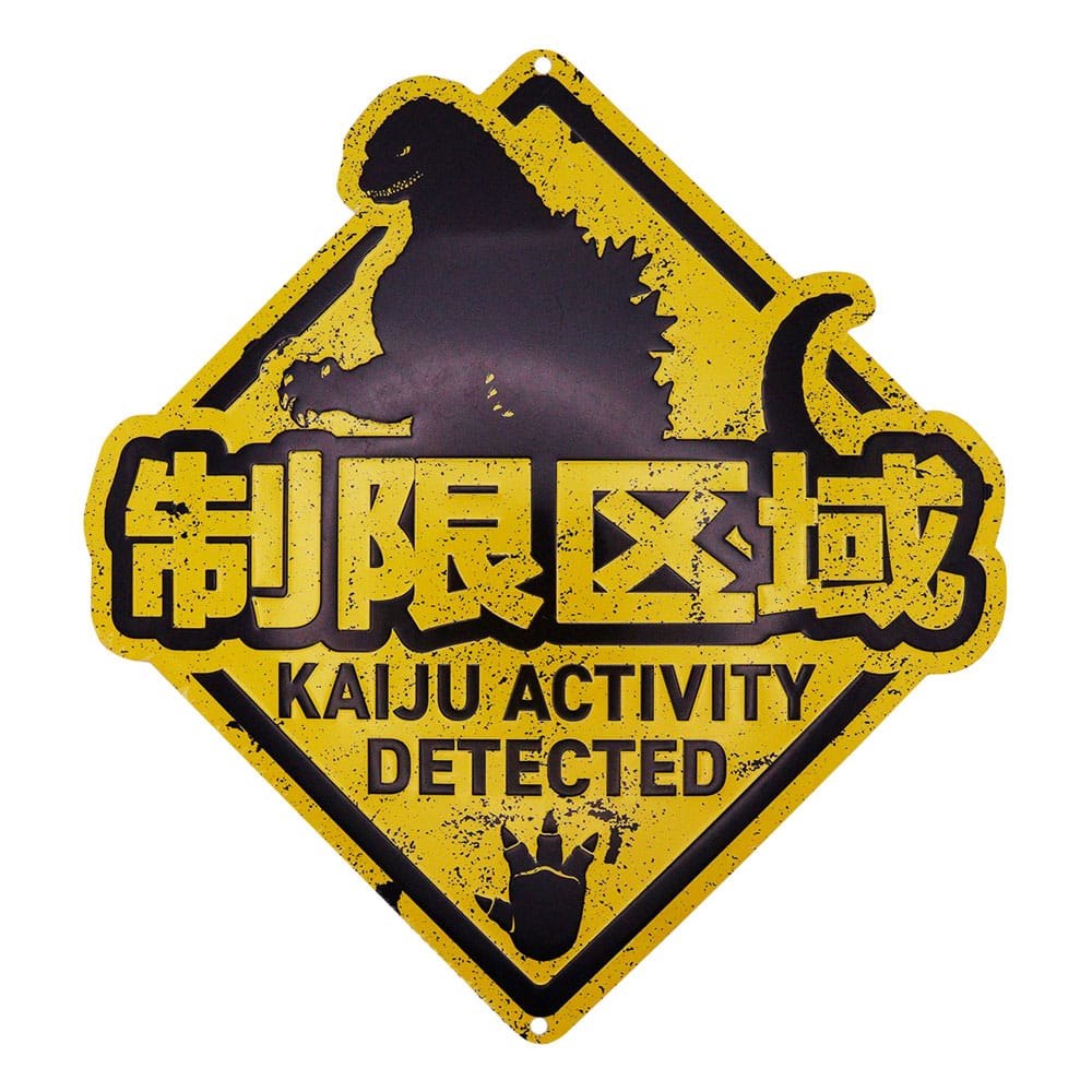Godzilla Tin Sign Kaiju Targhe in metallo Godzilla